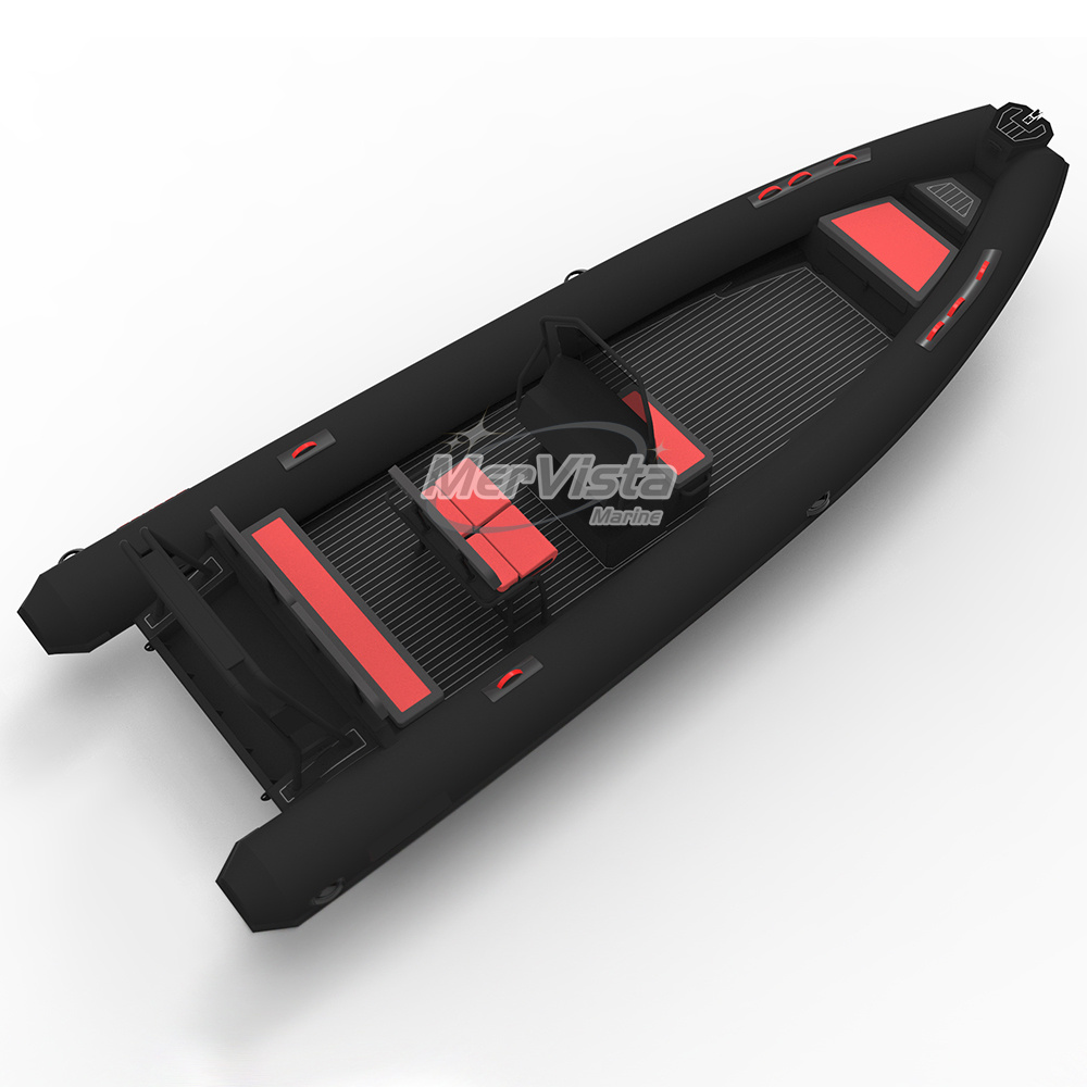 rib boat 760 with 250HP outboard engine for fishing