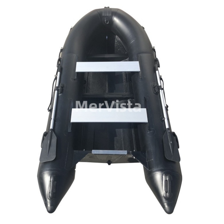 High speed 3.6m RIB360 deep-v fiberglass rigid hull inflatable folding rib boat with two oars