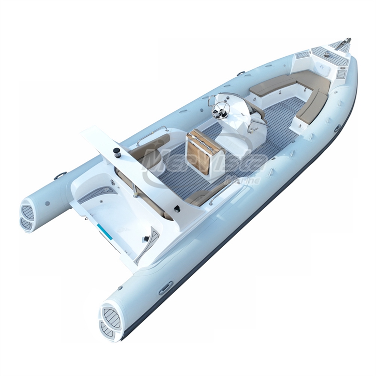 25ft RIB 760C Hypalon Rigid Inflatable Boat Large front cabin with storage 