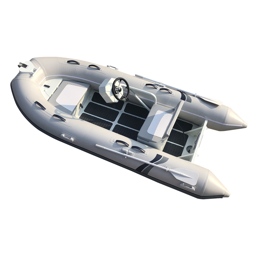 13ft Inflatable aluminum Rowing Boat for motor