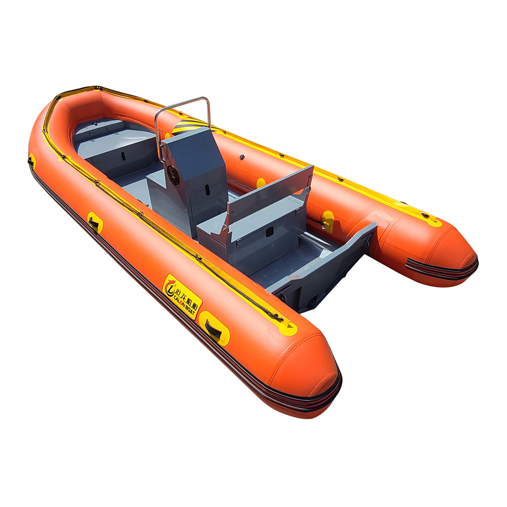 Aluminum RIB 580 Rigid Hull Inflatable rescue Boat For Sale