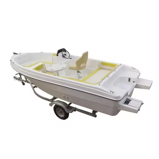 16.4ft/5m Cheap Price Long Panga Fiberglass Material Fishing Work Boat