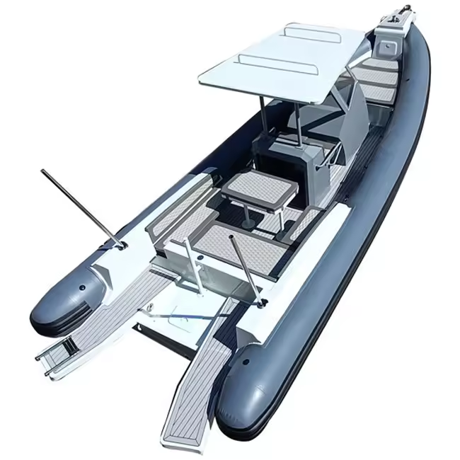 Yacht CE High Performance 28ft RHIB 860 Aluminum Hull RIB Inflatable Boat ORCA Hypalon For Fun