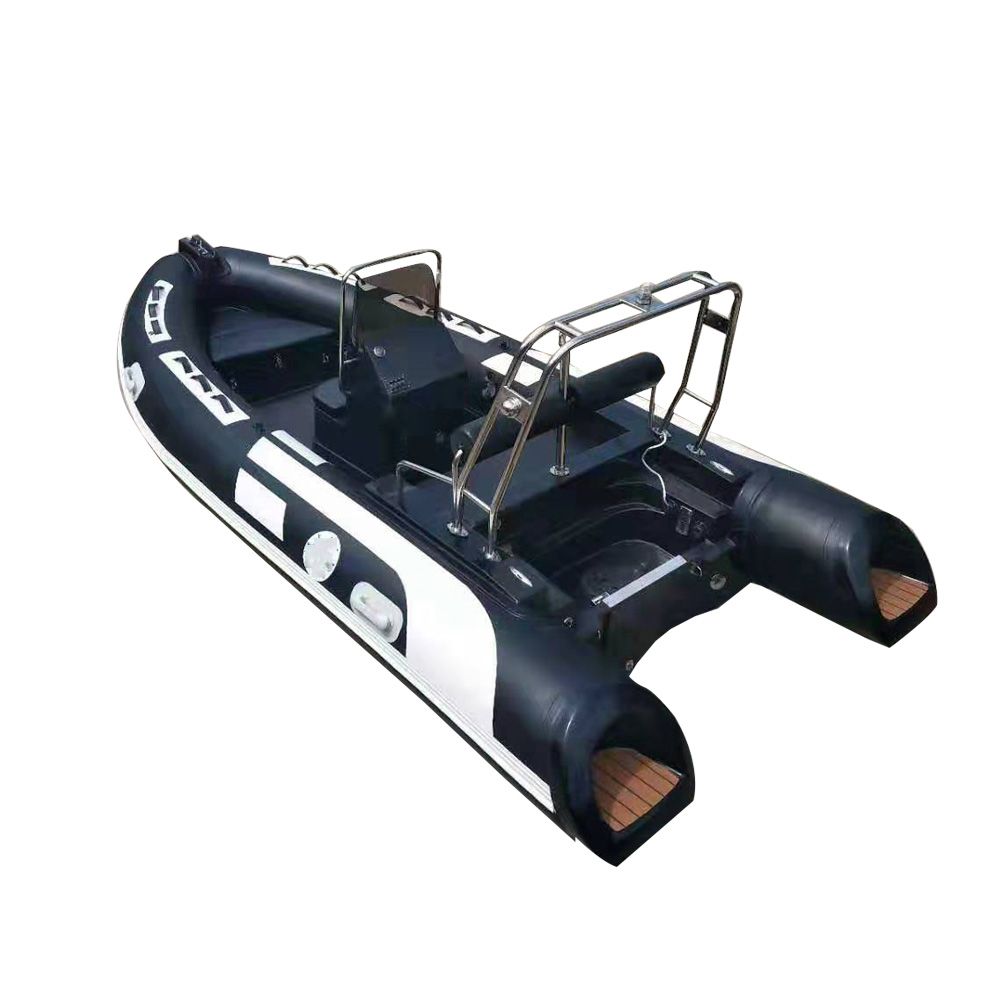 CE China Pvc RIB 430 Inflatable Fiberglass Military Rib Boat with Console - 副本